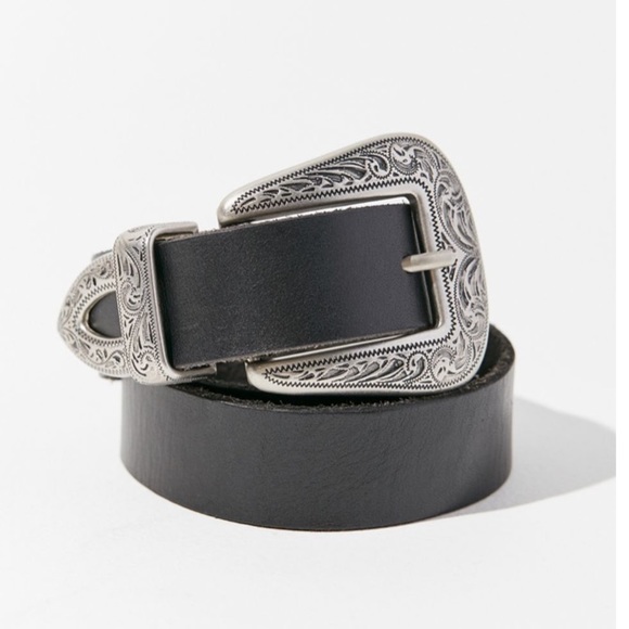 NWOT Black Leather Belt from Urban Outfitters - Picture 1 of 3